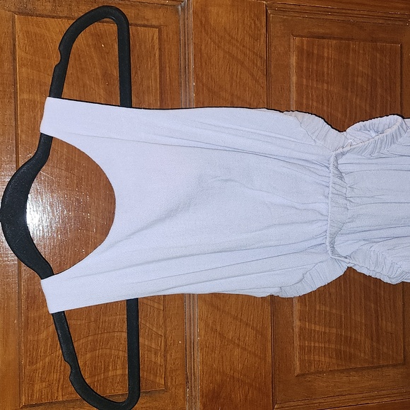 NWT Backless Lilac Linen Blend Dress - Picture 3 of 4